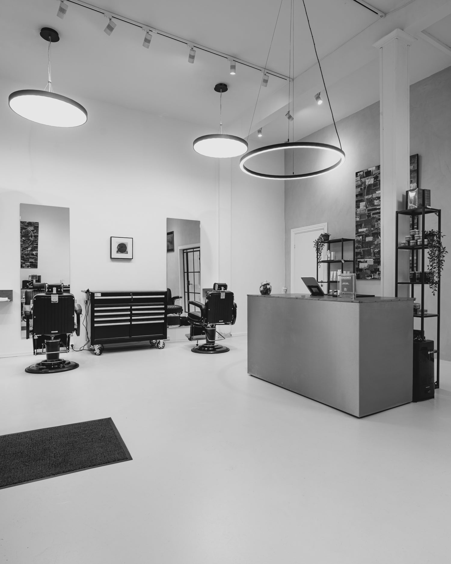 Sun LED - Black round hairdressing light - ø80cm